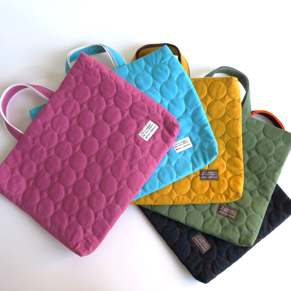 サークルステッチ【全5色】のレッスンバッグ□タグ付き□ レッスン