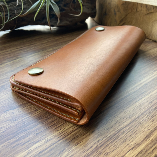 トラッカーウォレット/レザークラフト/ハンドメイド/財布/長財布