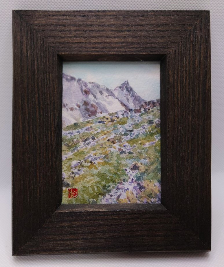 槍ヶ岳　水彩画　TAKASI 槍ヶ岳 水彩画 TAKASI - メルカリ