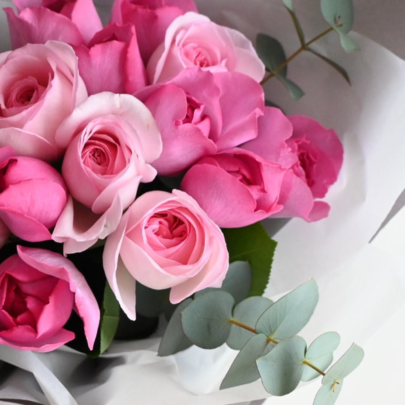 生花】フレグランスローズブーケ 薔薇“イヴ・ピアッチェ”の香り
