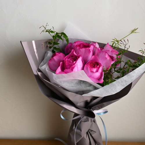 生花】フレグランスローズブーケ 薔薇“イヴ・ピアッチェ”の香り