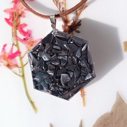 超健康☆テラヘルツ＆ゼロ磁場ヘキサゴンネックレスB』波動入り✨細胞