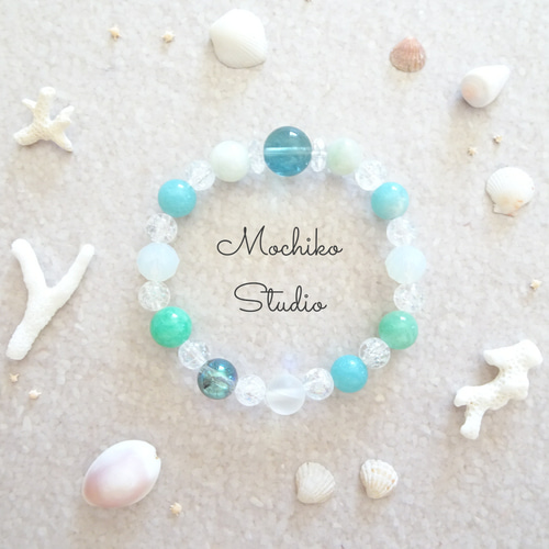 キャンディジェイドストラップ&天然石ブレスレット3点セット☆2024  