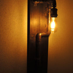 LEDエジソン球付　パイプ配管風ライト 4枚目の画像