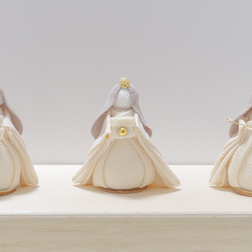 わたあめみたいなお雛様 二段かざり 〜うららか〜 ひな人形・雛飾り