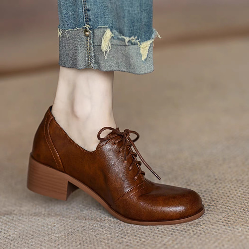 【新品・未使用】手楽靴 介護シューズ 牛革 ブラウン 26cm レースアップ ブーツ お年寄り らくらく シューズ 快歩主義 ケア