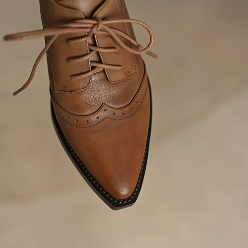 洗練された印象 オックスフォードシューズ レディース レースアップ