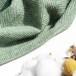 喀什米爾Cashmere 針織圍巾 純羊毛圍巾 手織圍巾 編織圍巾-抹茶綠色美麗諾 聖誕節交換禮物 好友生日禮物 母親節 第15張的照片