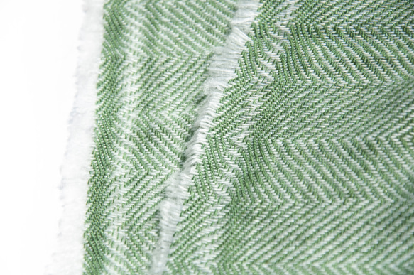 喀什米爾Cashmere 針織圍巾 純羊毛圍巾 手織圍巾 編織圍巾-抹茶綠色美麗諾 聖誕節交換禮物 好友生日禮物 母親節 第5張的照片