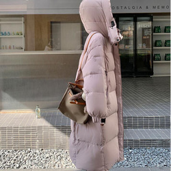 デザイン感oversizeピンクダウンジャケット新型韓国版厚手パンジャケット90白アヒルの毛 16枚目の画像