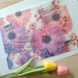 花柄デザインペーパー セット 福袋【季節限定】トレーシングペーパー 2026 ハッピーバック　クラフト紙　ラッピング 12枚目の画像