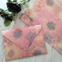 花柄デザインペーパー セット 福袋【季節限定】トレーシングペーパー 2026 ハッピーバック　クラフト紙　ラッピング 8枚目の画像