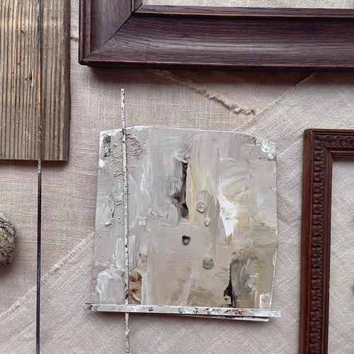 150/木と石と色のアートパネル 絵画|原画|什器|インテリア|壁飾り|現代  