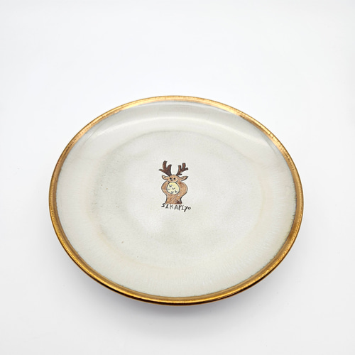 皿 赤膚焼窯 楽天市場】赤膚焼 奈良絵 角型銘々皿 5枚組 昭山造 : 赤膚焼