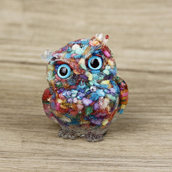 フクロウの置物　天然石 Amazon.co.jp: RemeeHi ふくろう 置物 天然石 樹脂 ミニ梟