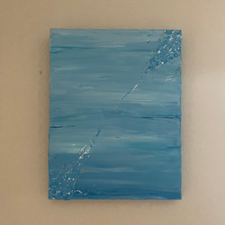 Ala wai-水の道　北欧　インテリア　シンプル　アート　絵画　抽象画　ブルー　モダンアート　 2枚目の画像