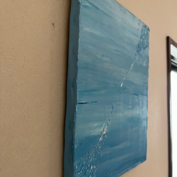 Ala wai-水の道　北欧　インテリア　シンプル　アート　絵画　抽象画　ブルー　モダンアート　 3枚目の画像