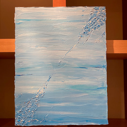 Ala wai-水の道　北欧　インテリア　シンプル　アート　絵画　抽象画　ブルー　モダンアート　 1枚目の画像