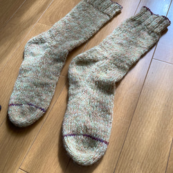 ふわふわ手編み靴下♡♡ 1枚目の画像