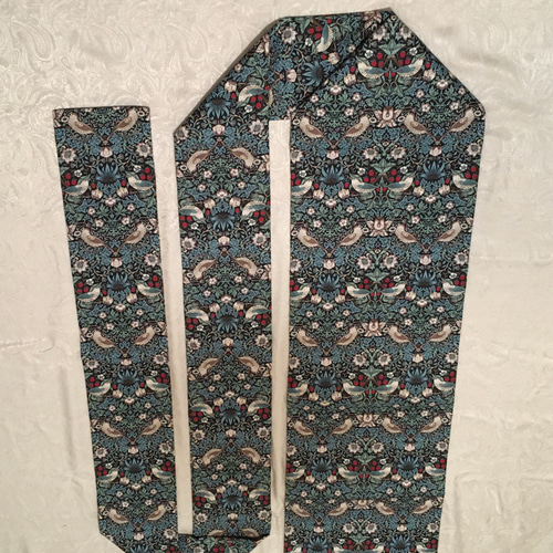 ドクロ柄 名古屋帯 ウィリアムモリス 着物 ストロベリーシーフ 相馬の  