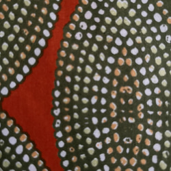 WOODIN アフリカ プリント生地 コットン 「Perles 微粒」オリーブ 10枚目の画像