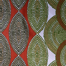 WOODIN アフリカ プリント生地 コットン 「Perles 微粒」オリーブ 6枚目の画像