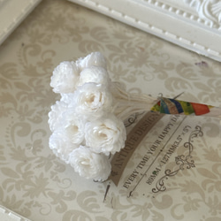 純白❣️ハイクオリティイモーテル15輪販売❣️ハンドメイド花材ドライフラワー 2枚目の画像