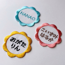 お名前ワッペン 「けもみみ」（うさぎ・パンダ・いぬ・ねこ） 名前
