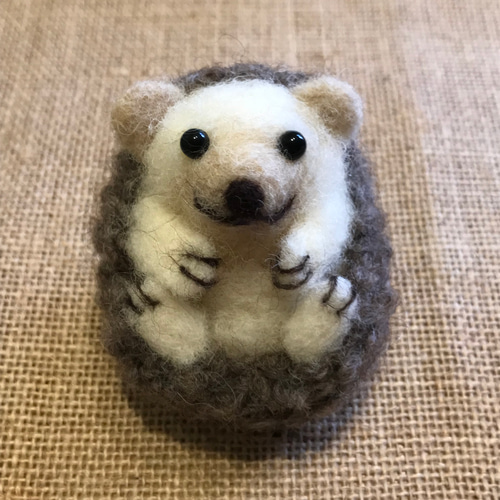 コロンとハリネズミくん 羊毛フェルト 羊毛フェルト felt.coco 通販 