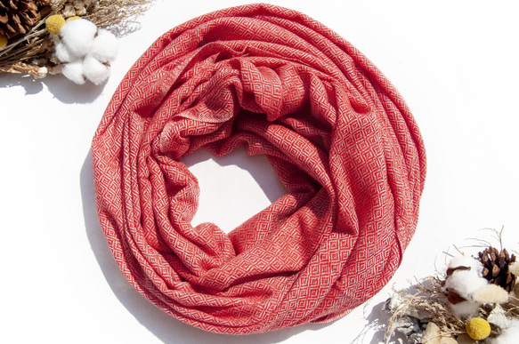 喀什米爾Cashmere 針織圍巾 純羊毛圍巾 手織圍巾 編織圍巾-希格紋美麗諾 聖誕節交換禮物 好友生日禮物 母親節 第15張的照片