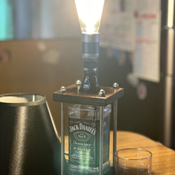 ボトルランプ(照明)  7色に輝くジャックダニエル　ランタン　間接照明 3枚目の画像