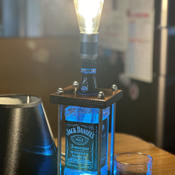 ボトルランプ(照明)  7色に輝くジャックダニエル　ランタン　間接照明 4枚目の画像