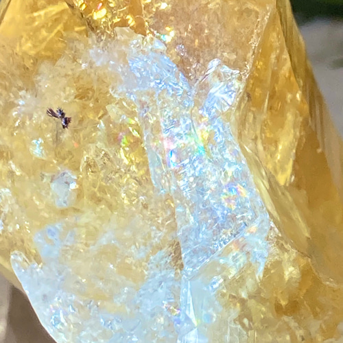 恋愛・ビジネス】レインボー シトリンクォーツ 原石 ポイント