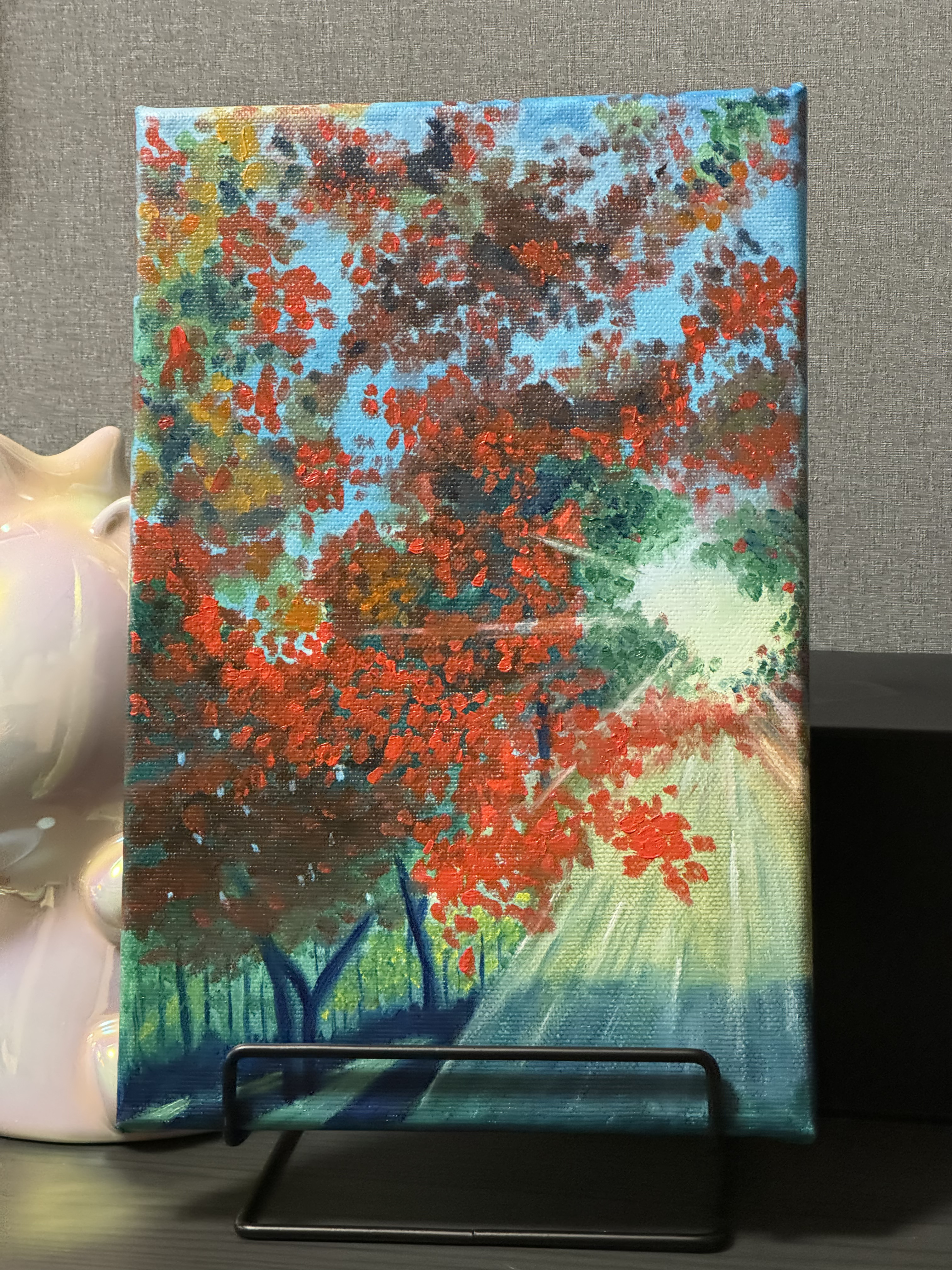 油彩画　「　モネの池　」手描き　原画　F8号 モネ【モンジュロンの池】 - 手描き 絵画（油絵複製画）販売の