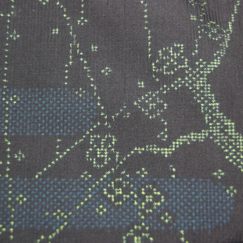 大島紬 エ霞と梅柄のワンピース 着物リメイク ワンピース 吉祥堂 通販