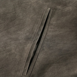 メンズレトロPUレザージャケットゆったりとしたスエードのオーバーコート W116 17枚目の画像