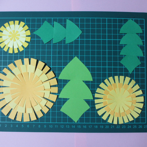 タンポポ12輪【サイズを選べる】〈春の壁面〉 画用紙 壁面飾り