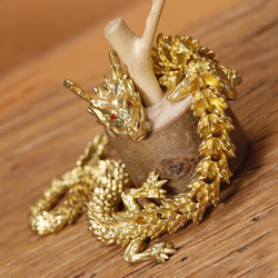 真鍮製龍置物 ドラゴン 辰年 風水 アンティーク オブジェ 工芸品