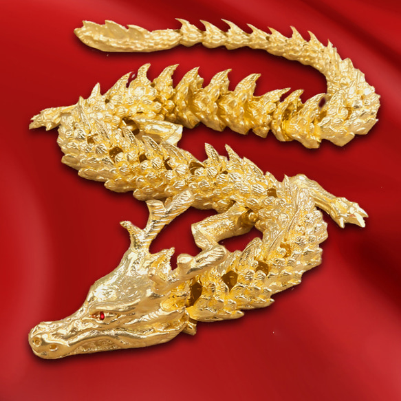 真鍮製龍置物 ドラゴン 　辰年 風水 　 アンティーク　 オブジェ　工芸品 1枚目の画像