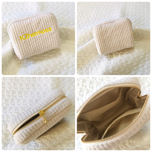 名入れ刺繍 nubi mini pouch Mサイズ ヌビ イブル ヌビポーチ コスメ