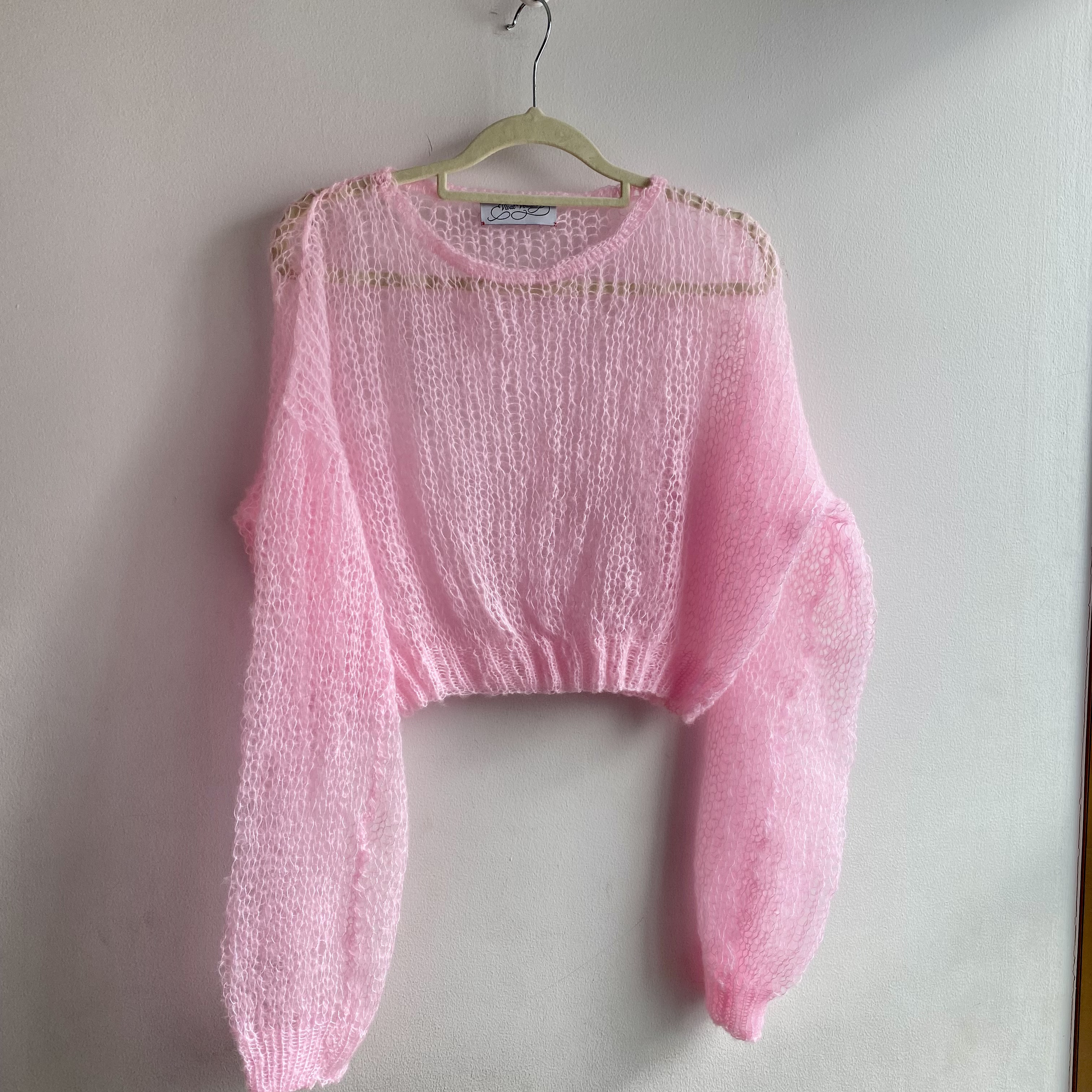 TELA モヘア ピンク ニットセーター XS TELA モヘア ピンク ニットセーター XS モヘア ニットセーター