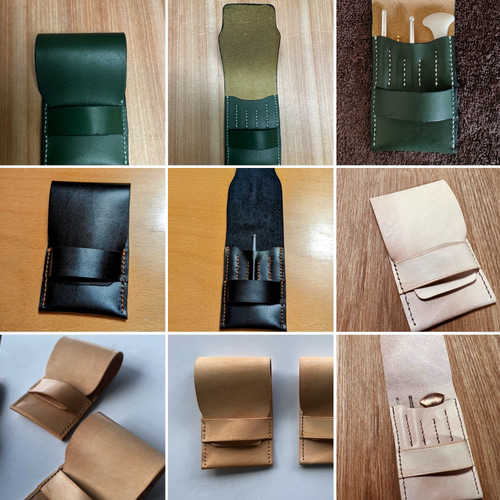 再々々々販】レザー 鍉鍼ケース てい鍼ケース ていしん MNC-01L-T-BR