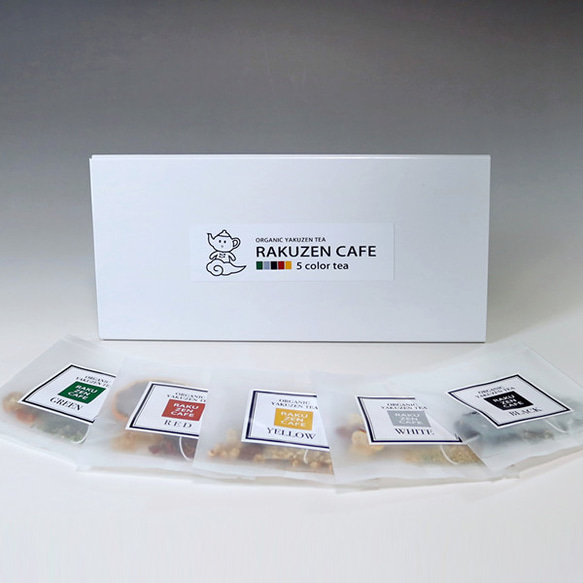 オーガニック薬膳茶 5color tea 五色茶アソート 楽膳カフェオリジナルブレンド 1枚目の画像