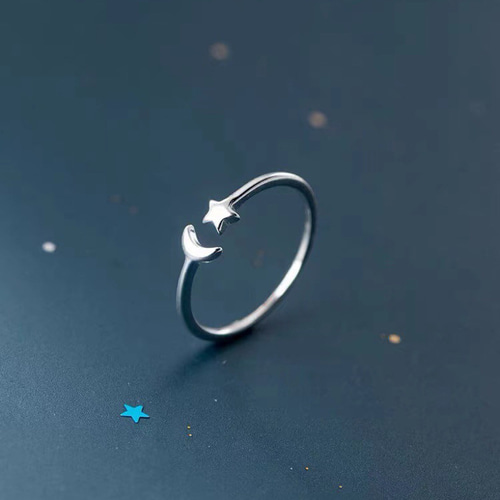 ブランドのギフト pfutuzeの星リング（シルバー） アクセサリー