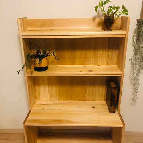 空気を綺麗にするラック　ひのき　檜　　オープンラック　収納棚　チェスト 空気を綺麗にする棚 ひのき 収納棚 オープンラック チェスト 本棚