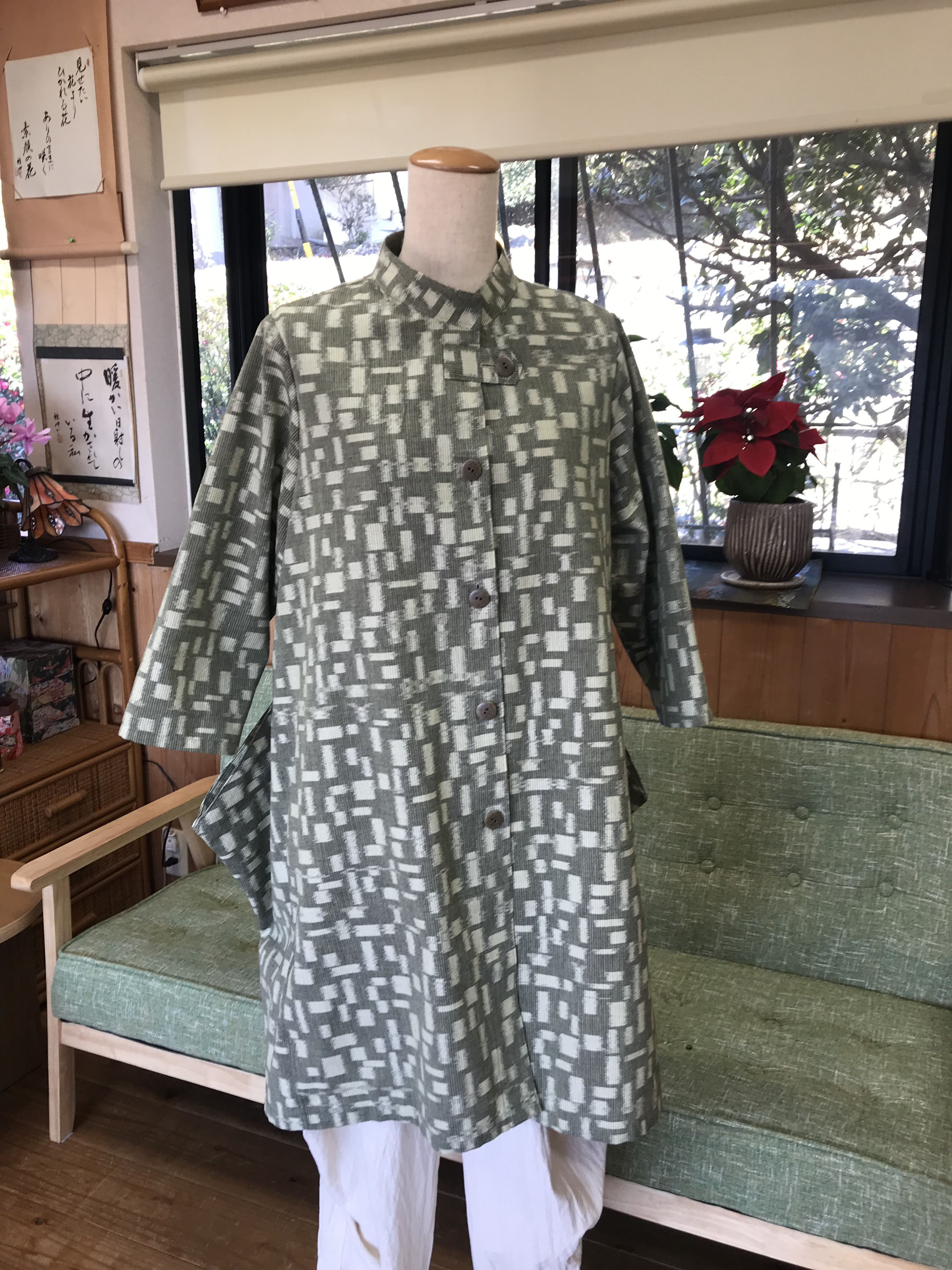 久留米絣イレギュラーヘムチュニック 22,400円