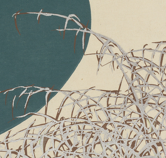 【NO.526】渡り鳥と川の日本画アートポスター★和室インテリア雪冬和柄植物浮世絵お正月A3A2A1B5B4B3B2B1 4枚目の画像