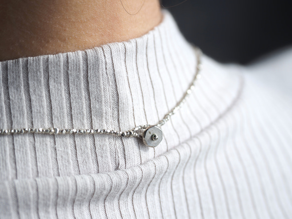 -Grey diamond- karensilver CHOKER 9枚目の画像