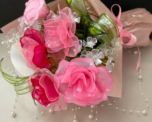 薔薇のアレンジメント　アメリカンフラワー（ディップフラワー） 薔薇のアレンジメント アメリカンフラワー（ディップフラワー）