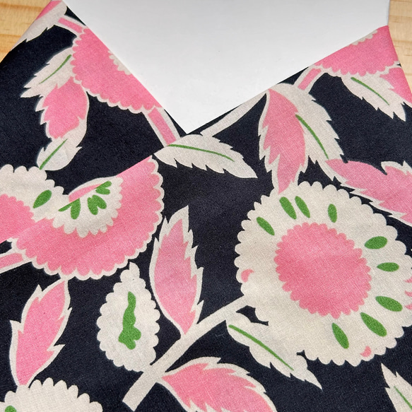 ◆半襟・半衿【花】桃 2枚目の画像